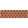 Paillasson Hearts en marron - 75x22x2 cm