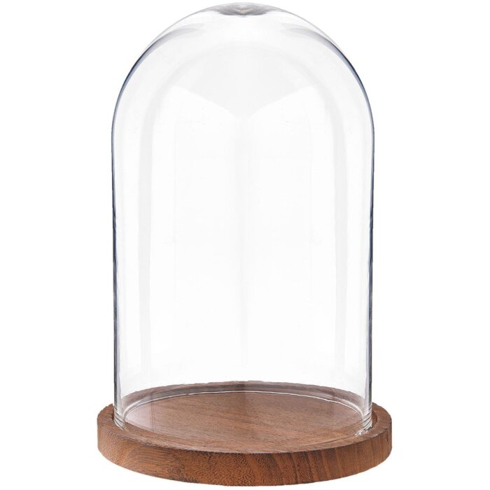 Clayre & Eef 6GL1945 Cloche en verre Ø 17x25 cm