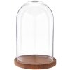 Clayre & Eef 6GL1945 Cloche en verre Ø 17x25 cm