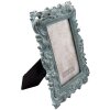 Clayre & Eef 2F0436 Cadre photo 10x15 cm Turquoise Plastique Rectangulaire