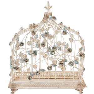 Décoration Cage à oiseaux 42x21x50 cm - beige