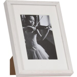 Viola cadre en bois 10x15 cm blanc