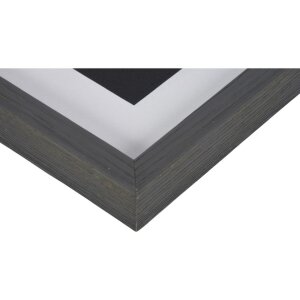 Viola cadre en bois 10x15 cm gris foncé