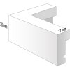 Viola cadre en bois 10x15 cm gris foncé