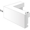 Viola cadre en bois 20x20 cm brun foncé