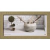 Home Cadre en bois 20x40 cm brun beige