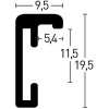 Cadre alu Nielsen Classic or mat 60x84 cm DIN A1