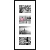 Cadre alu Nielsen Gallery Junior noir 4 photos 10x15 cm (25x60 cm)