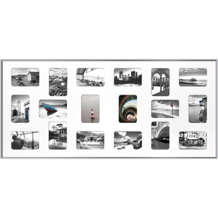 Galerie photo alu Nielsen Pixel 18 photos 10x15 cm argenté