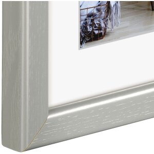 Cadre plastique Bella Mia, gris pierre, 13 x 18 cm