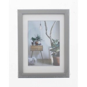 Cadre plastique Bella Mia, gris pierre, 13 x 18 cm