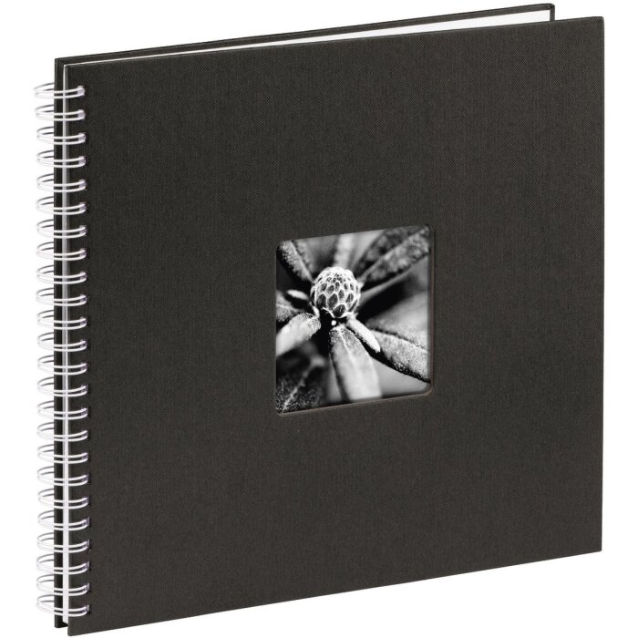 Hama Album à spirales Fine Art noir 36x32 cm 50 pages blanches