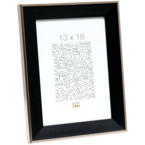 Cadre photo noir plastique S45FE2