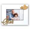 Cadre photo ZEP en bois Papy 10x15 cm blanc