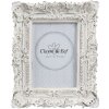 Cadre photo Clayre & Eef 2F0506 - 10x2x12 cm - 6x9 cm distressed blanc
