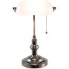 Lampe de bureau blanc Clayre & Eef 5LL-5100W - 27x23x42 cm E27 - Max. 1x 60Watt blanc