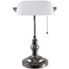 Lampe de bureau blanc Clayre & Eef 5LL-5100W - 27x23x42 cm E27 - Max. 1x 60Watt blanc