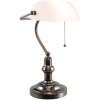Lampe de bureau blanc Clayre & Eef 5LL-5100W - 27x23x42 cm E27 - Max. 1x 60Watt blanc