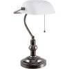 Lampe de bureau blanc Clayre & Eef 5LL-5100W - 27x23x42 cm E27 - Max. 1x 60Watt blanc