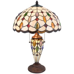 Lampe de table Tiffany Clayre & Eef 5LL-5182 -...