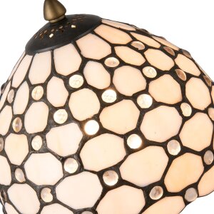 Lampe de table Tiffany Clayre & Eef 5LL-5879 - Ø 20x38 cm E14-max. 40Watt nature