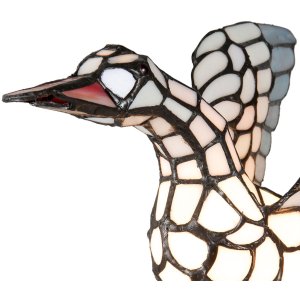 Lampe de table Tiffany oie Clayre & Eef 5LL-5928 - 38x26x30 cm - E14-max 1x40W multi