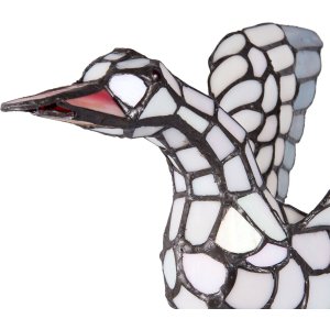 Lampe de table Tiffany oie Clayre & Eef 5LL-5928 - 38x26x30 cm - E14-max 1x40W multi