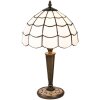 Lampe de table Tiffany Clayre & Eef 5LL-5936 - Ø 25x43 cm - E27-max 1x40W blanc