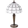 Lampe de table Tiffany Clayre & Eef 5LL-5936 - Ø 25x43 cm - E27-max 1x40W blanc