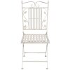 Table avec 2 chaises Clayre & Eef 5Y0385 - Ø 70x77 cm - 40x52x93 cm (2) distressed blanc