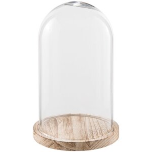 Cloche en verre Clayre & Eef 6GL2170 - Ø 18x28...