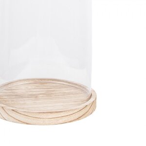 Cloche en verre Clayre & Eef 6GL2170 - Ø 18x28...