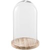Cloche en verre Clayre & Eef 6GL2170 - Ø 18x28 cm transparent