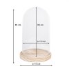 Cloche en verre Clayre & Eef 6GL2170 - Ø 18x28 cm transparent