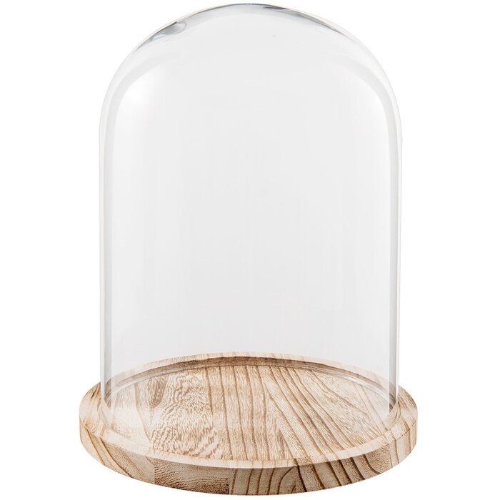 Cloche en verre Clayre & Eef 6GL2171 - Ø 23x29 cm transparent