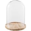 Cloche en verre Clayre & Eef 6GL2171 - Ø 23x29 cm transparent