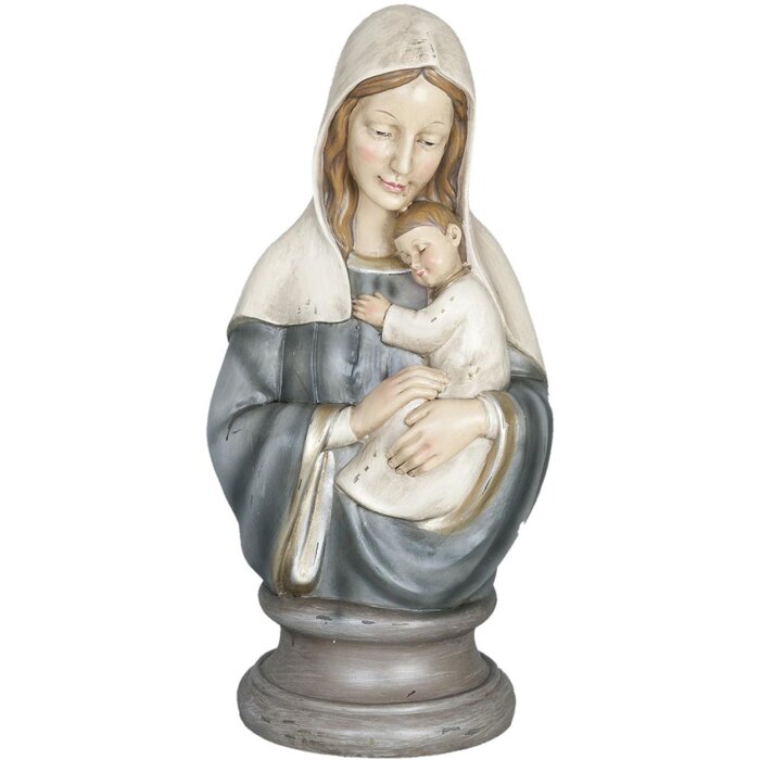 Tableau de la Vierge Clayre & Eef 6PR0650 - 19x15x39 cm nature