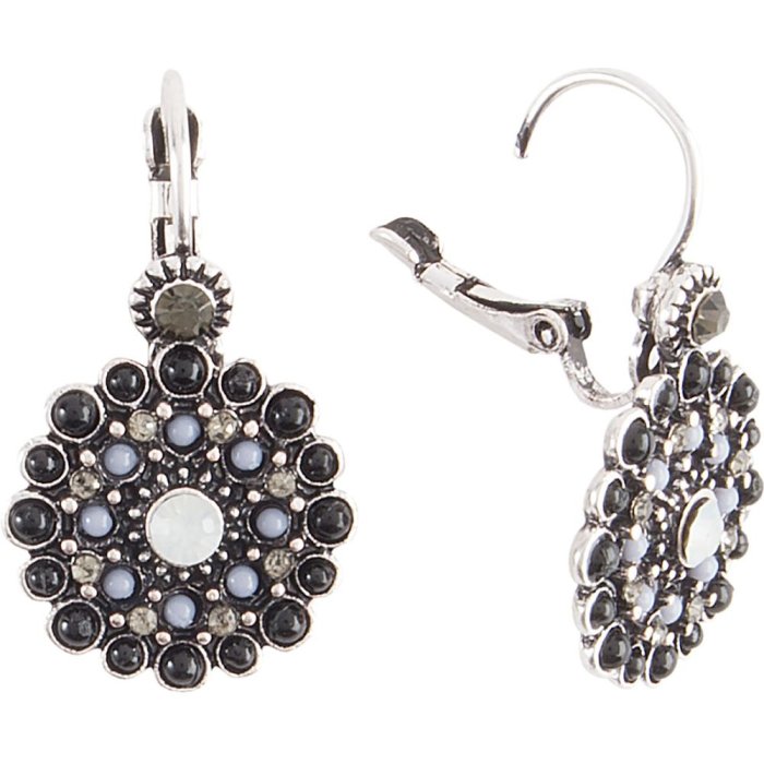 Boucles doreilles Flore Clayre & Eef JZEA0104 - noir