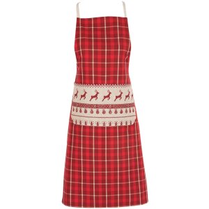 Tablier Clayre & Eef NOC41-1 - 70x85 cm rouge