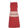 Tablier Clayre & Eef NOC41-1 - 70x85 cm rouge