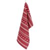 Torchon de cuisine Clayre & Eef NOC42C-3 - 50x85 cm rouge