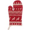 Gant de four Clayre & Eef NOC44-2 - 16x30 cm rouge