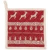 Maniques Clayre & Eef NOC45-2 - 20x20 cm rouge