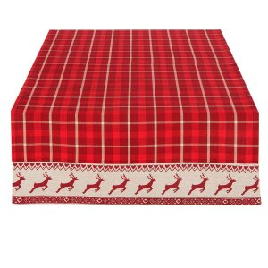 Chemin de table Clayre & Eef NOC64 - 50x140 cm rouge