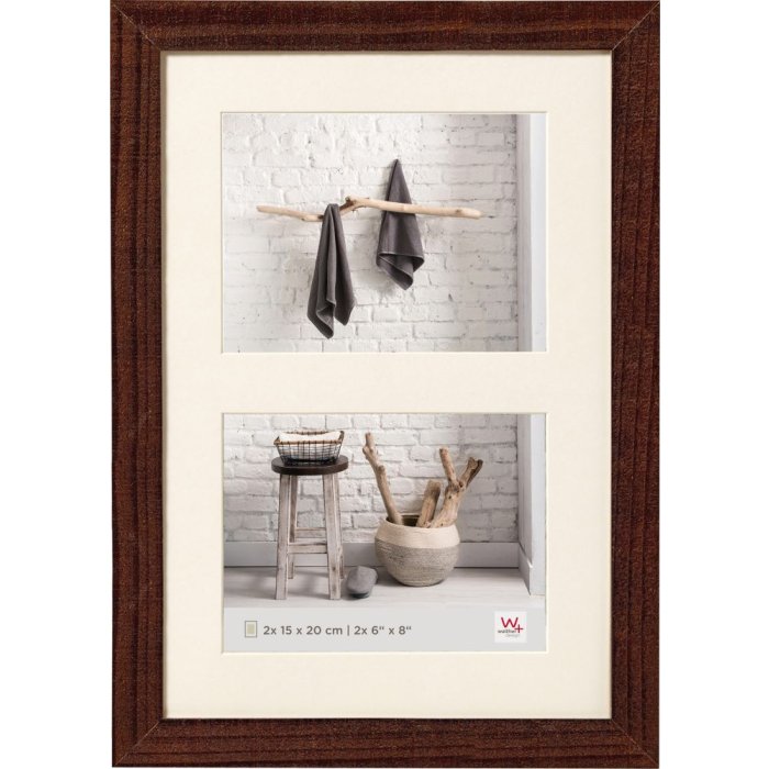 Walther Cadre pour galerie HOME noyer 2x 15x20 cm