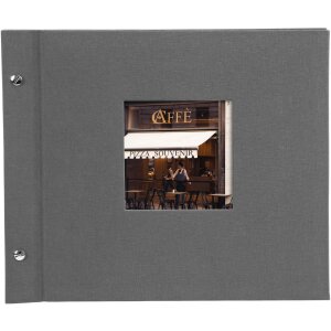 Goldbuch album à vis Bella Vista gris 30x25 cm 40 pages noires