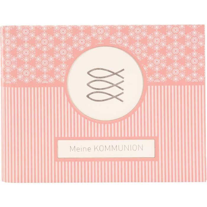 Livre photo avec spirale cachée Communion Mandala corail