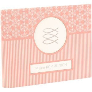 Livre photo avec spirale cachée Communion Mandala corail