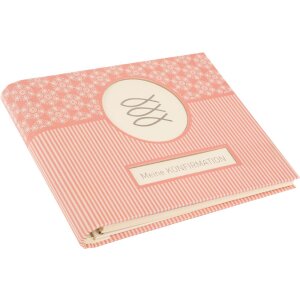 Livre photo Confirmation Mandala corail