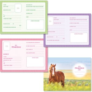 Livre dor des amis A5 Amour de cheval 15x21 cm 88 pages illustrées